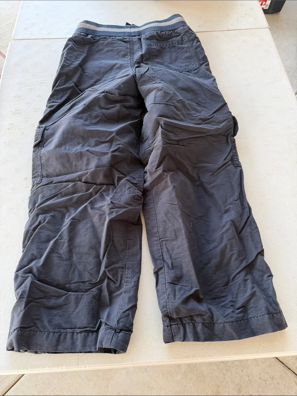Gymboree Boys Navy Cargo Pants with Drawstring Waist